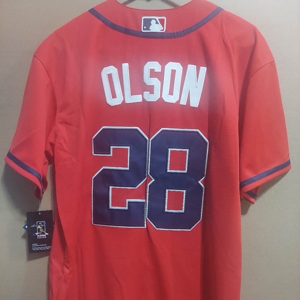 Matt Olson Atlanta Braves Red Stitched Jersey. NWT